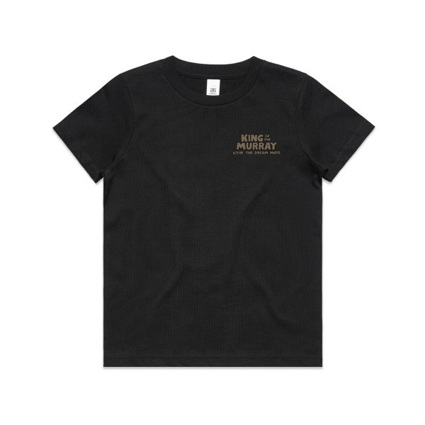 Kids KING OF THE MURRAY Tee - Black