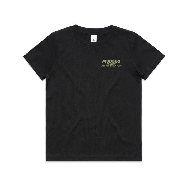 Kids MUDBUG Tee - Black